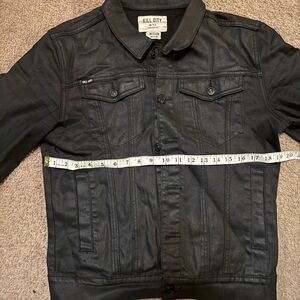 Kill City Wax Black Denim Jacket for Men